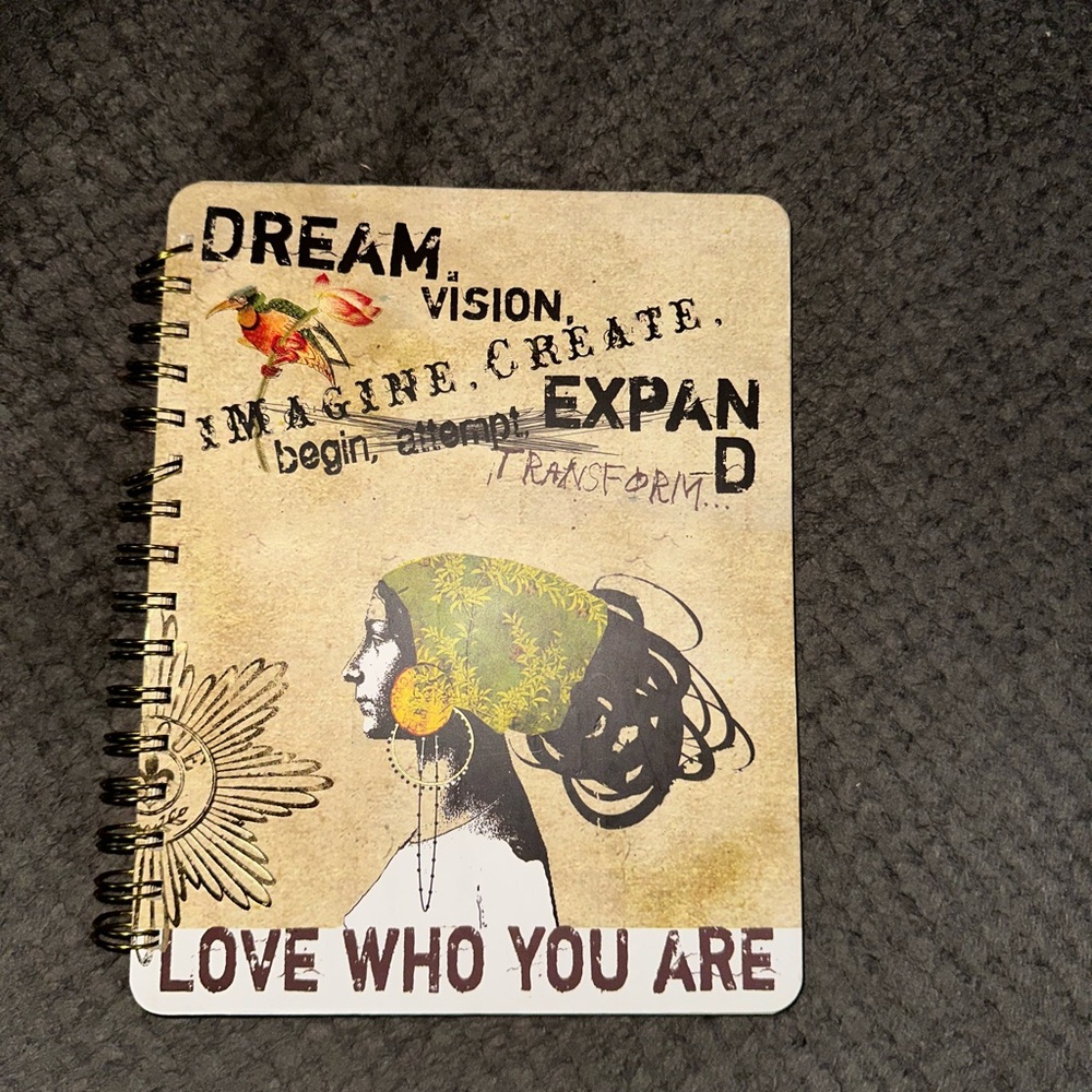 Inspirational Spiral Notebook Journal with Artistic Cover